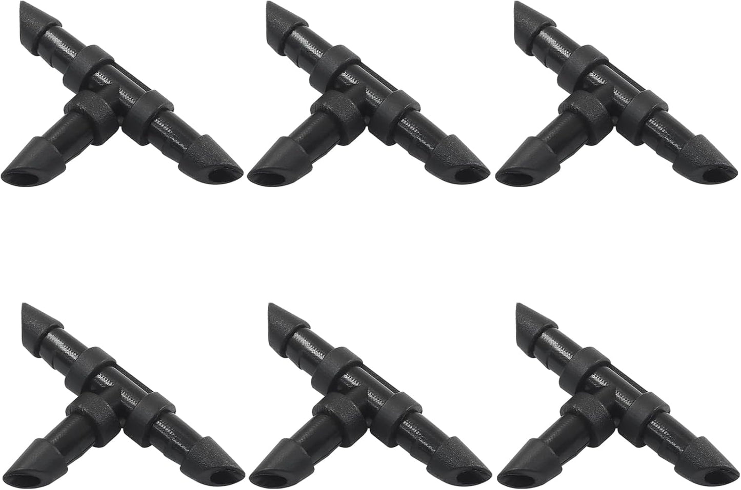 150 Accesorios T Púas 1/4pulg Conectores Riego Goteo