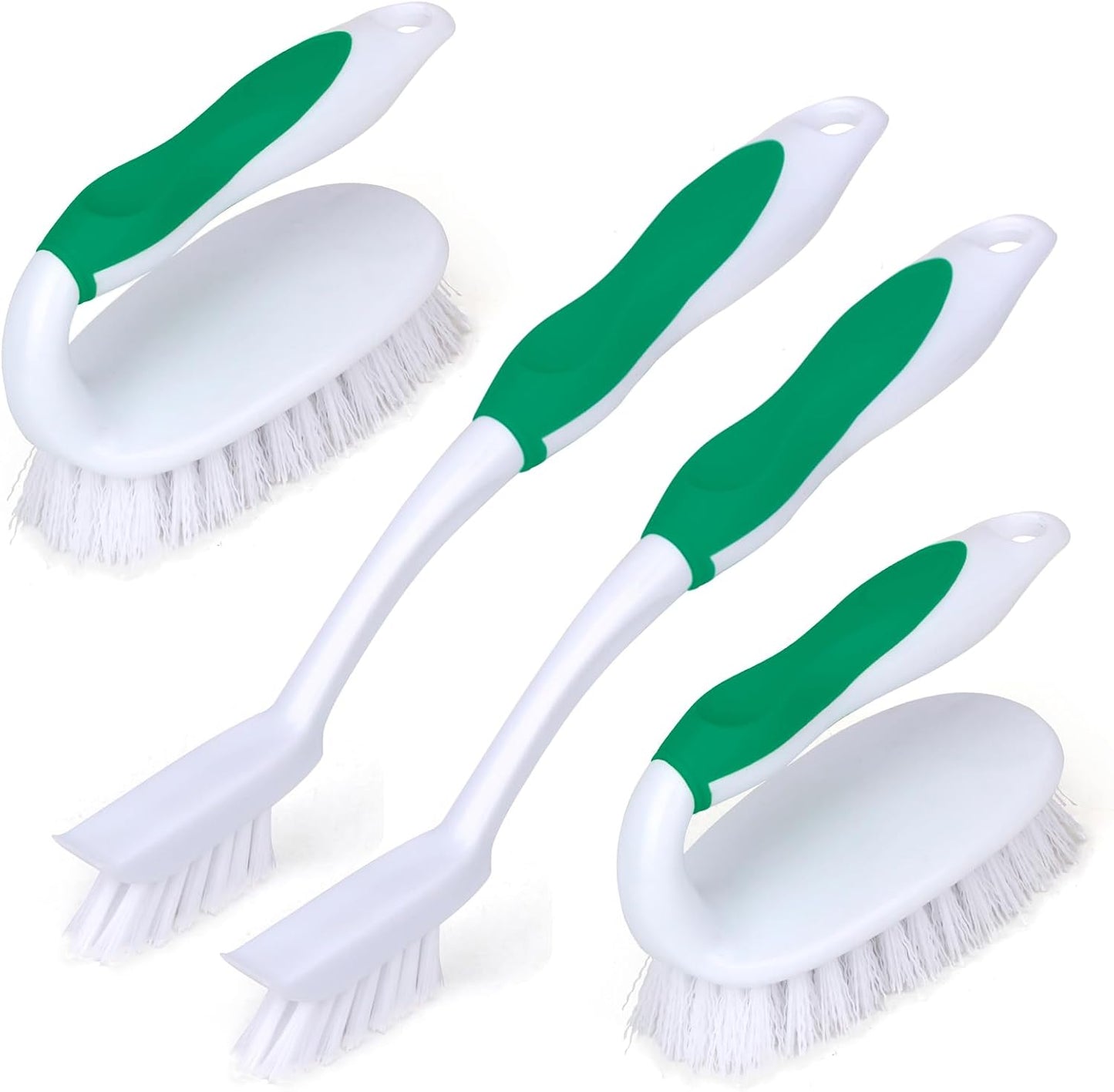 Set 4 Cepillos Limpieza Profunda Azulejos Piscina Bañera