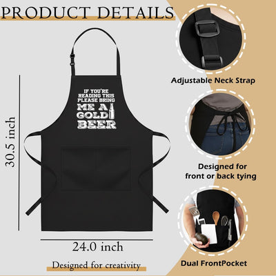 Delantal de parrilla para hombre regalo divertido para papá