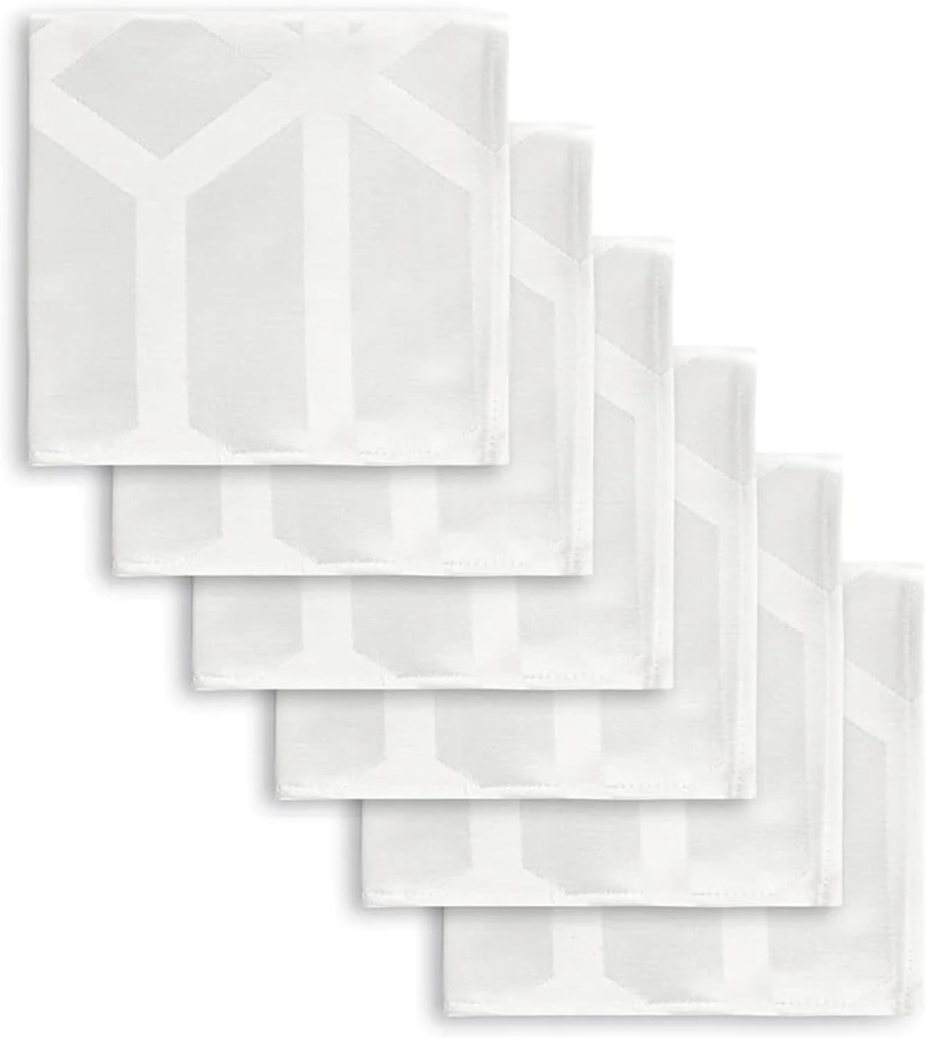 Servilletas de poli algodón Magnolia White 12 piezas