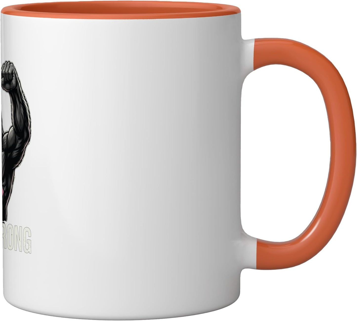 Taza Cerámica Rosa Ribbons de Gorila Con Cinta