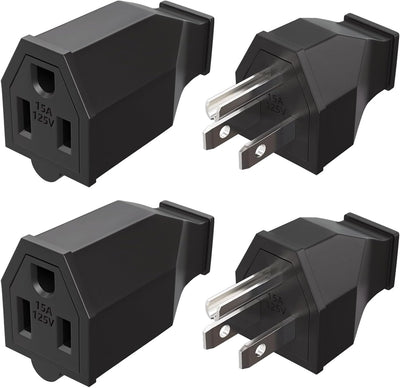 2 Set Extensión Cable Reparación Conectores Macho Hembra 125V
