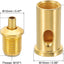 Set 5 Conectores Cable Acero Ajustables Base Colgar Lámpara Dorado