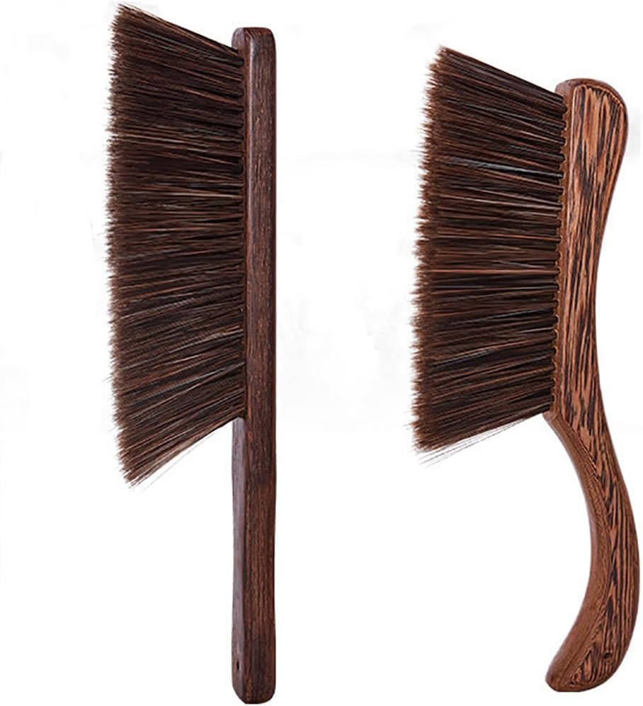 2 Cepillos limpieza suaves para coche sofá jardín madera marrón