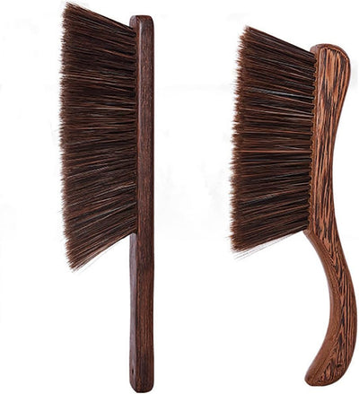 2 Cepillos limpieza suaves para coche sofá jardín madera marrón