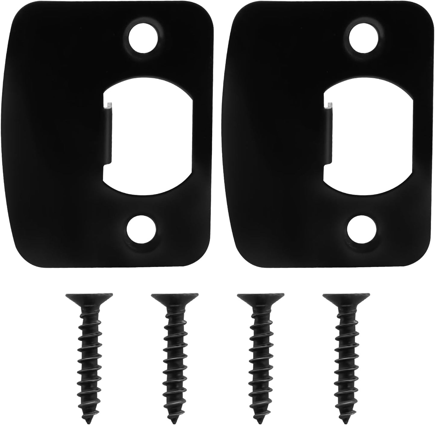 Placa puerta acero inox 4 s negro