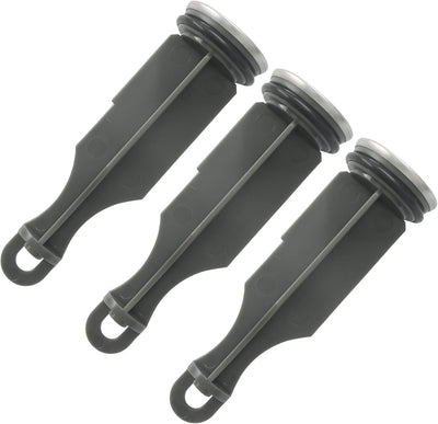 3 Tapones Drenaje Baño Cromados Repuesto Sello 4-7/8pulg