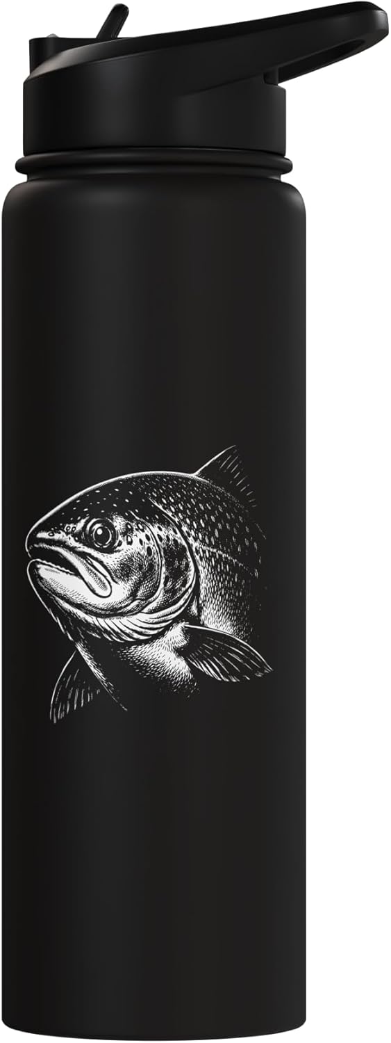 Botella de agua acero inoxidable sin BPA para amantes de peces
