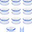 10 Ventosas Doble Cara 1.2pulg Plástico PVC Transparente