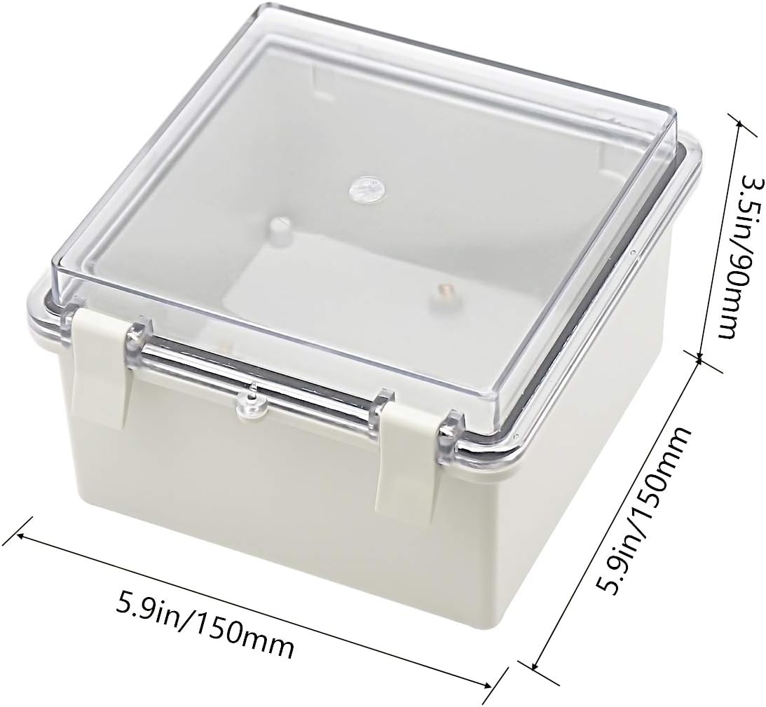 Set 2 cajas conexiones ABS IP65 impermeable exterior