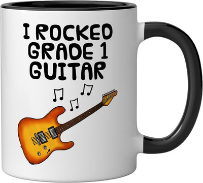 Taza cerámica para examen de guitarra eléctrica I Rocked Grade 1