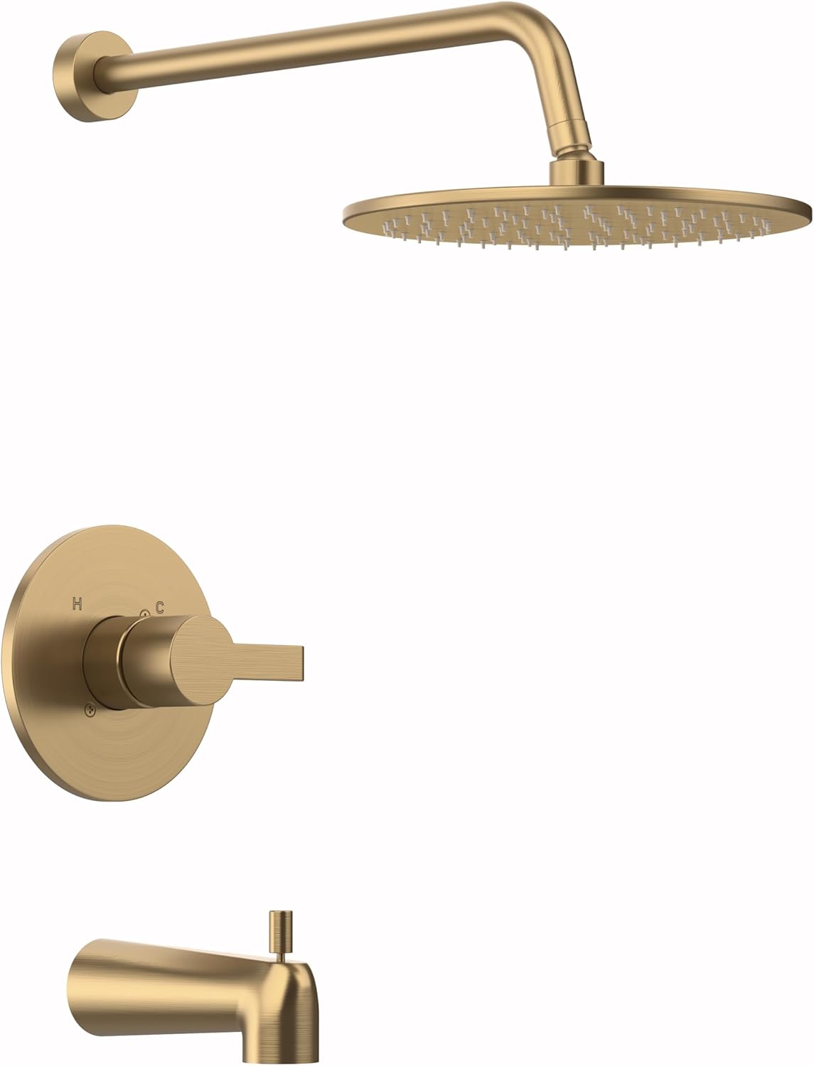 Kit molduras ducha Delta serie 13/14 cepillado oro bronce champán