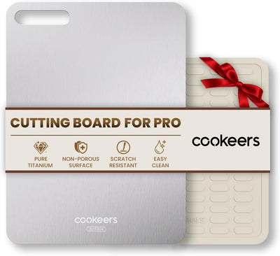 Tabla de cortar de acero inoxidable para cocina sin olor 15x11 pulgadas