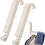 2 Ganchos Plegables Aluminio 6 Ranuras Blancas Secar Ropa Baño