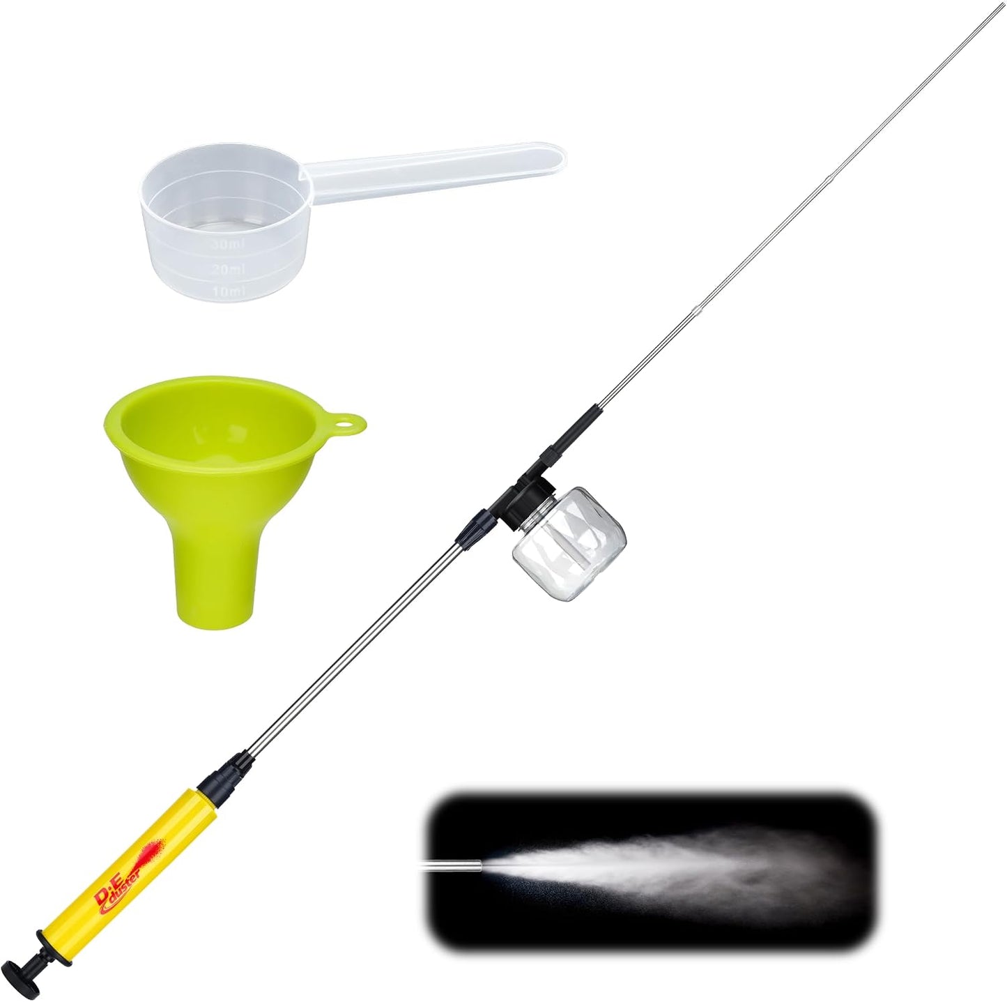 Pulverizador polvo ajustable 22-46pulg acero inox