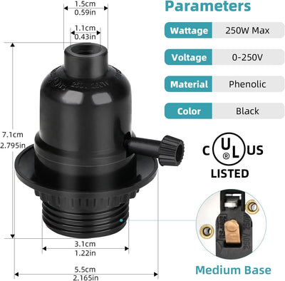 Reemplazo enchufe lámpara E26 con interruptor 3 vías