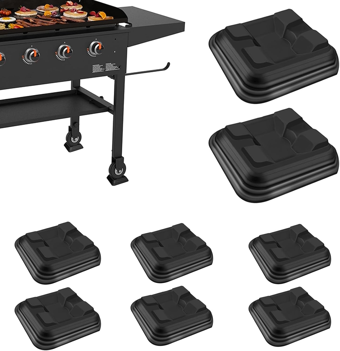Kit 8 Pzas Espaciadores Plástico Nivelación Parrilla Blackstone