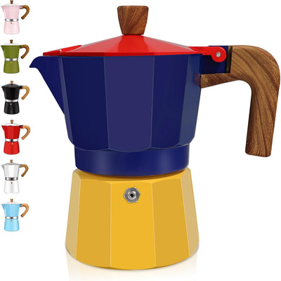 Cafetera de moka de aluminio para cocina italiana y cubana 10 oz
