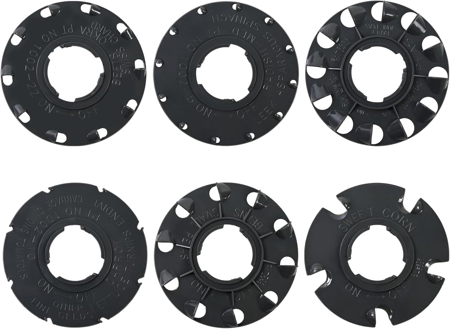Juego 6 platos semillas compatibles Earthway 1001-B
