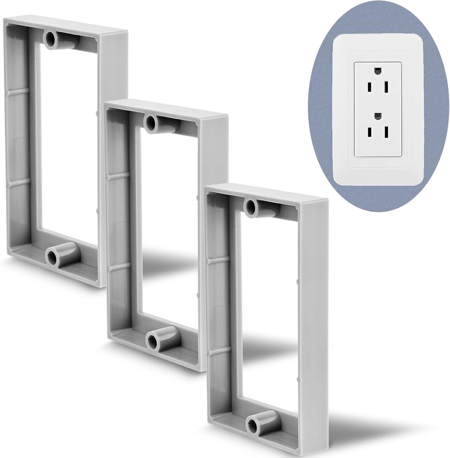 Extensor caja eléctrica 1/2 pulgada pack 3