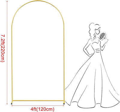 Soporte arco dorado 7.2ft cuadrado para globos bodas fiestas