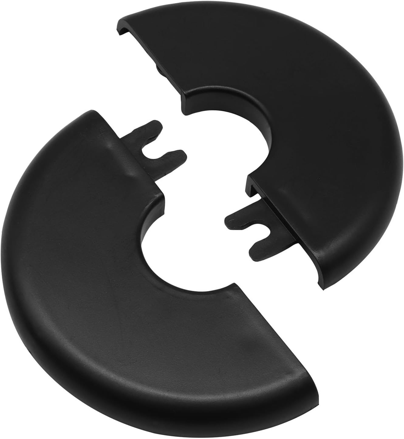 2 Bridas Autoadhesivas Plástico ABS Negro para Tubos 3/4pulg