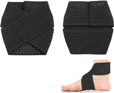 2 Pzas Soporte Tobillo Elástico para Deportes y Caminatas