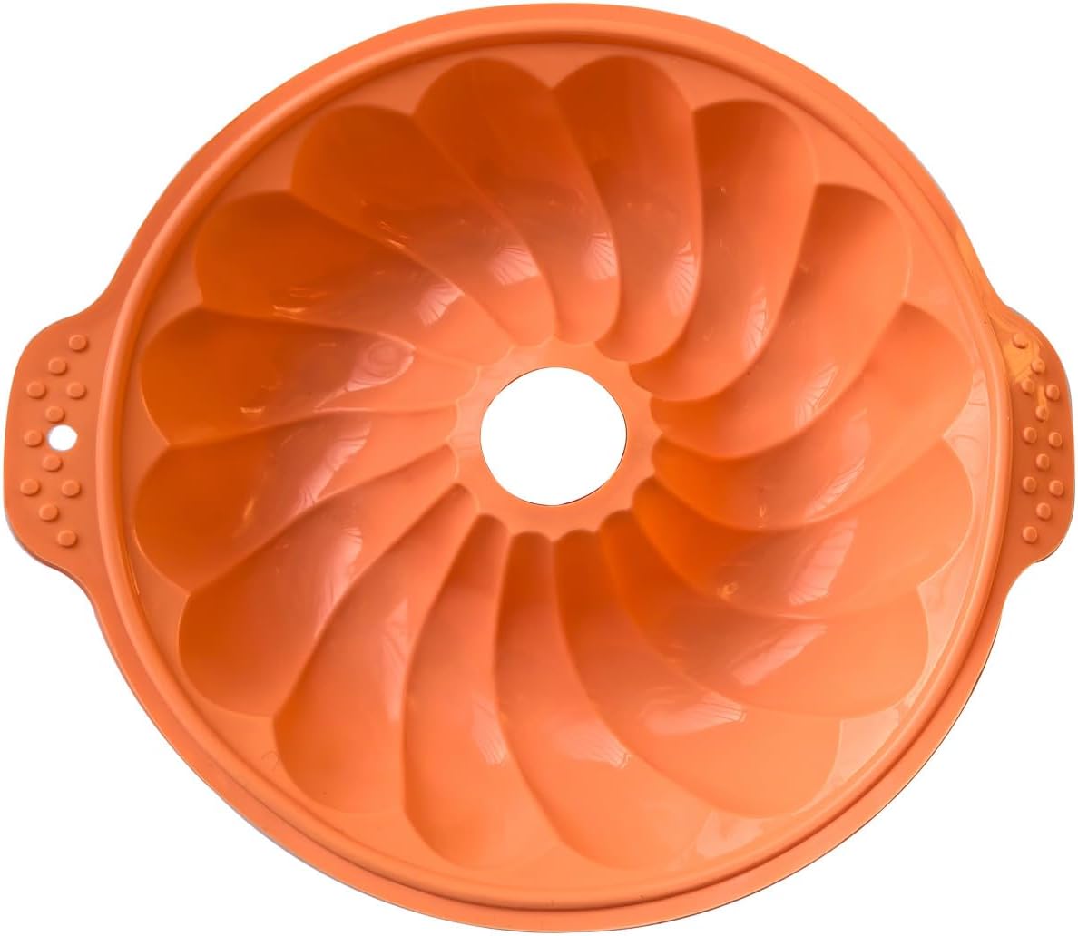 Molde silicona tartas dona 10pulg naranja