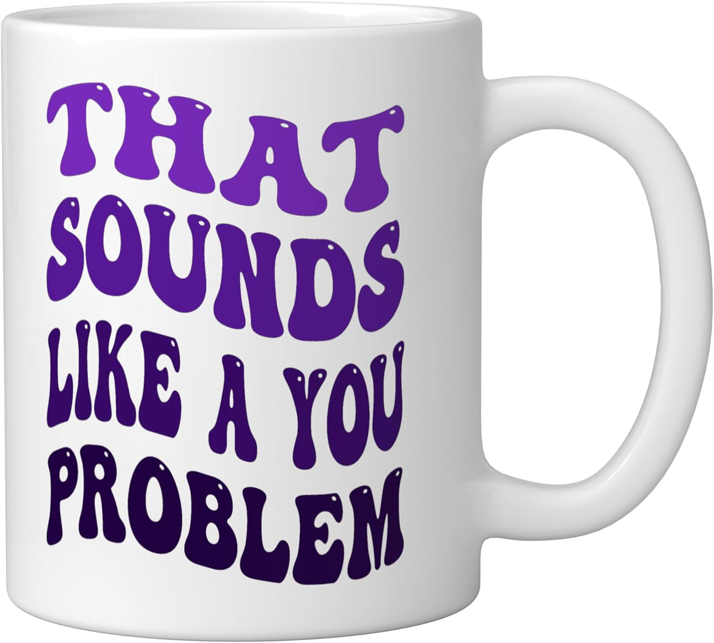 Taza cerámica para introvertidos con mensaje divertido en blanco
