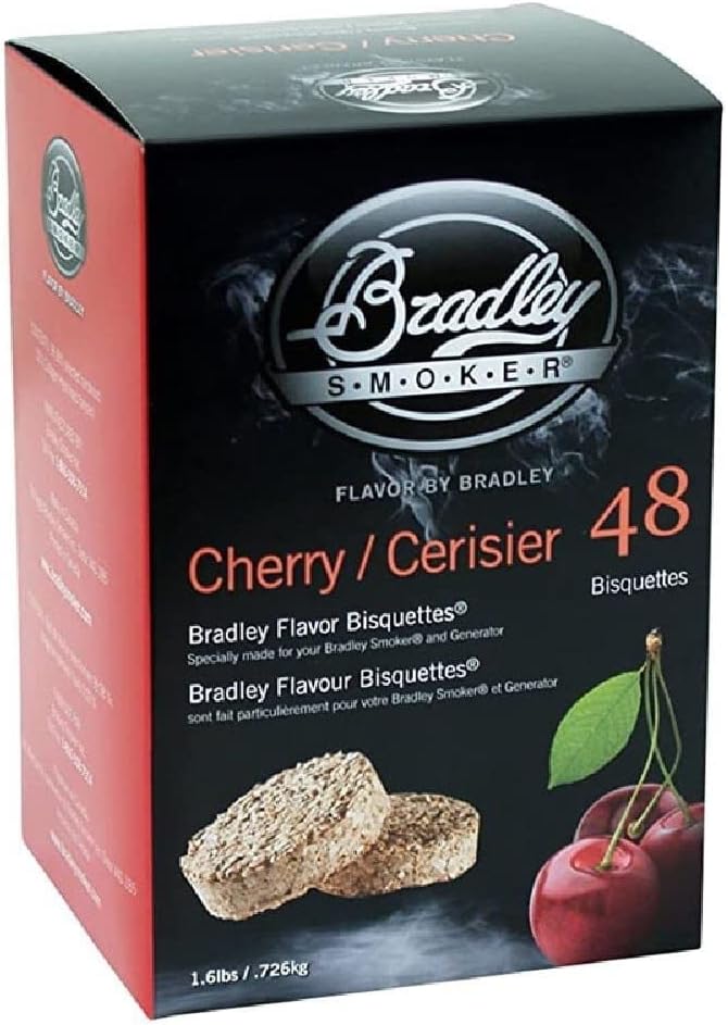Bisquettes asar barbacoa madera cerezo pack 48