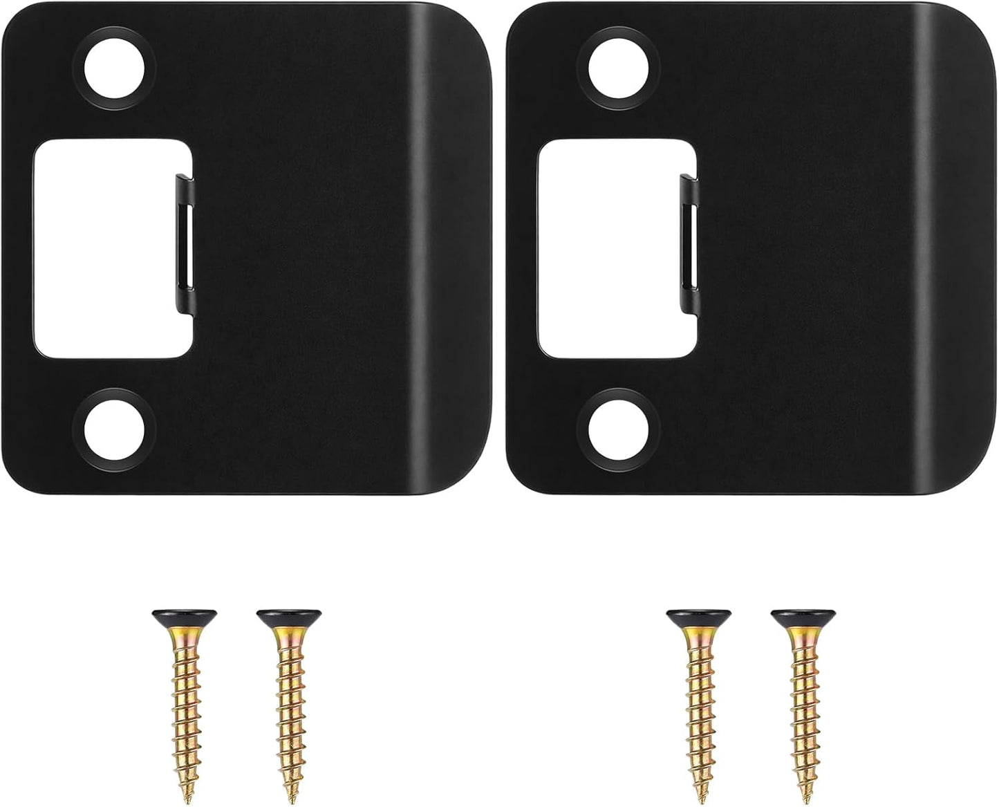 2 Extensores Placa Esquina Redonda Puerta 2-1/4x1-3/4