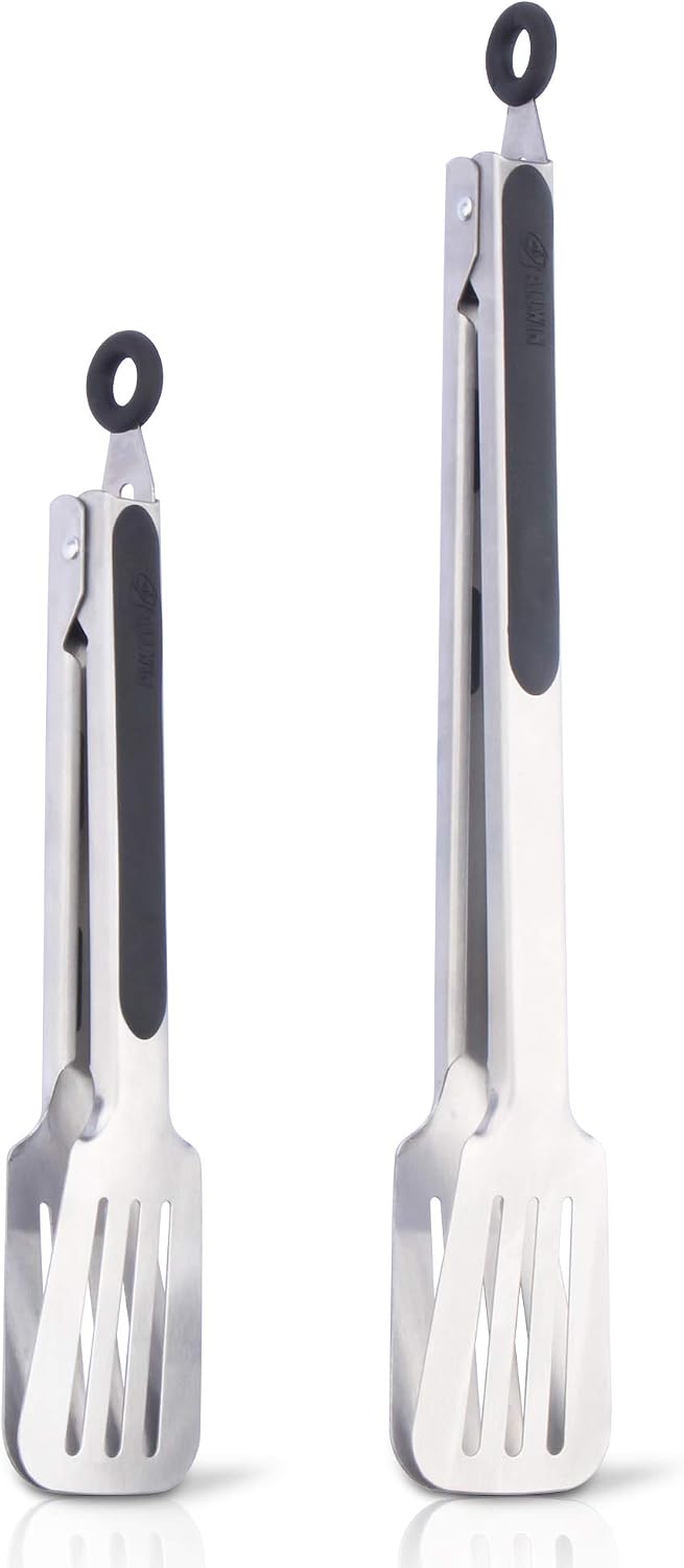 Tornos barbacoa acero inox 304 pinzas antiadherentes