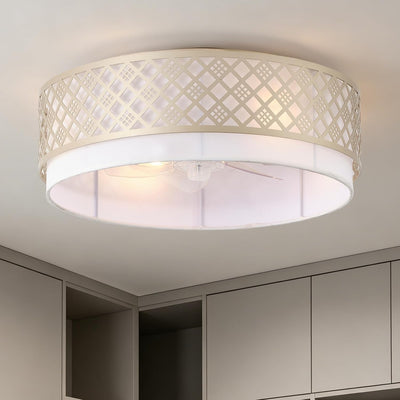 Ventilador techo perfil bajo 20pulg dorado con luz control remoto
