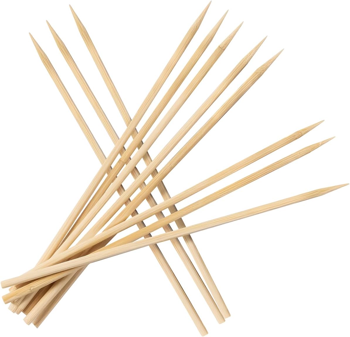 Brochetas bambú 6pulg para barbacoa frutas aperitivos