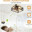Ventilador techo enjaulado con luz 20pulg control remoto