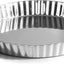 Sartén tartas redonda acero inox 9.5pulg plato metal hornear quiche