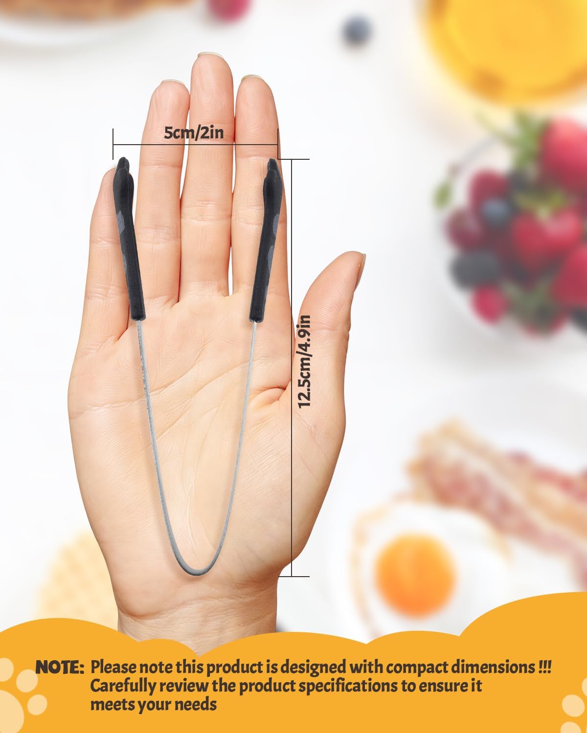 Pinzas de pata de gato de acero inoxidable Kawaii para cocina