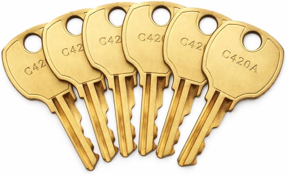 6 Pzas llaves para cajón C420A comp compatibles con CompX