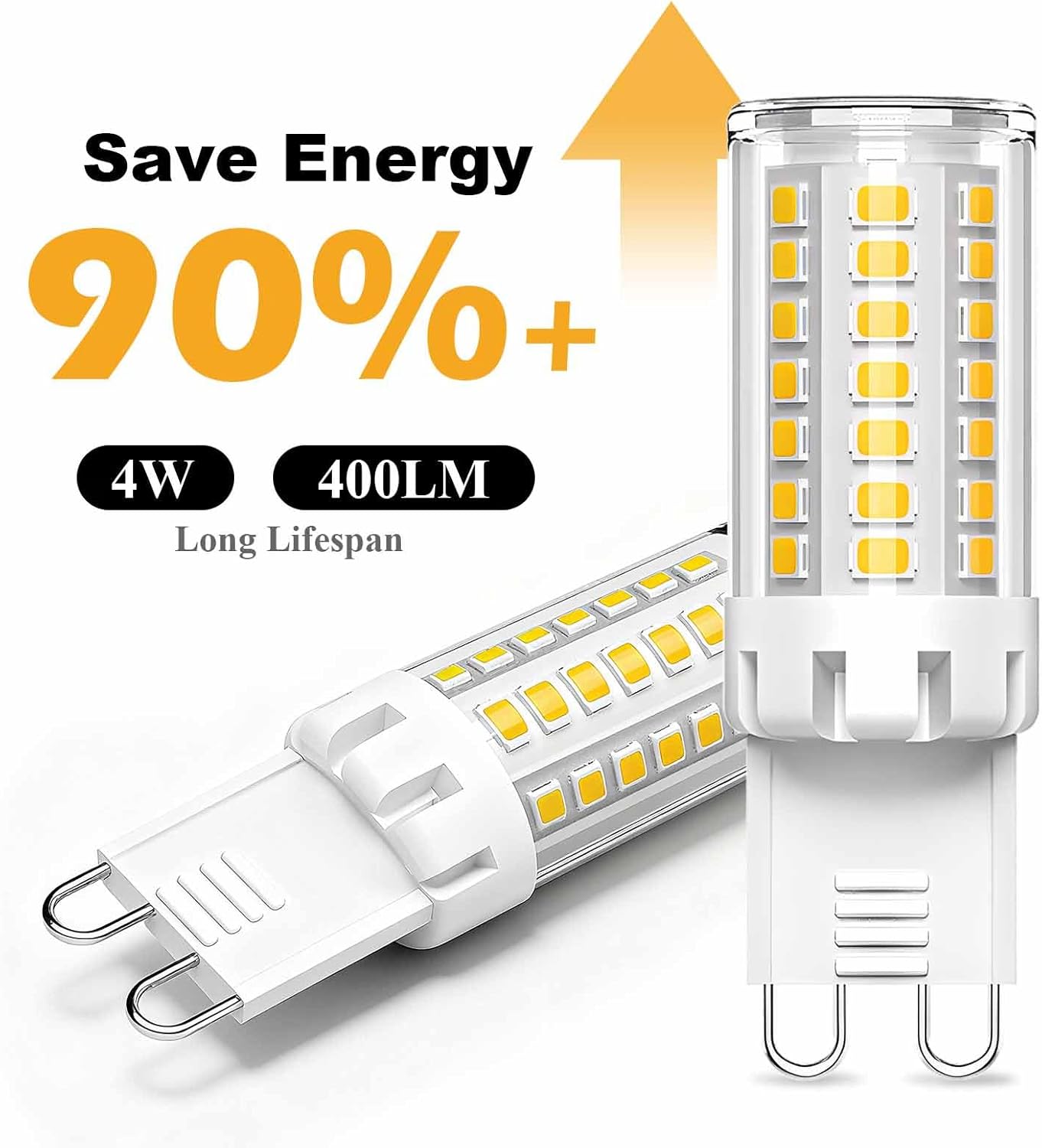 Bombilla LED G9 regulable luz blanca natural 4W 4000K