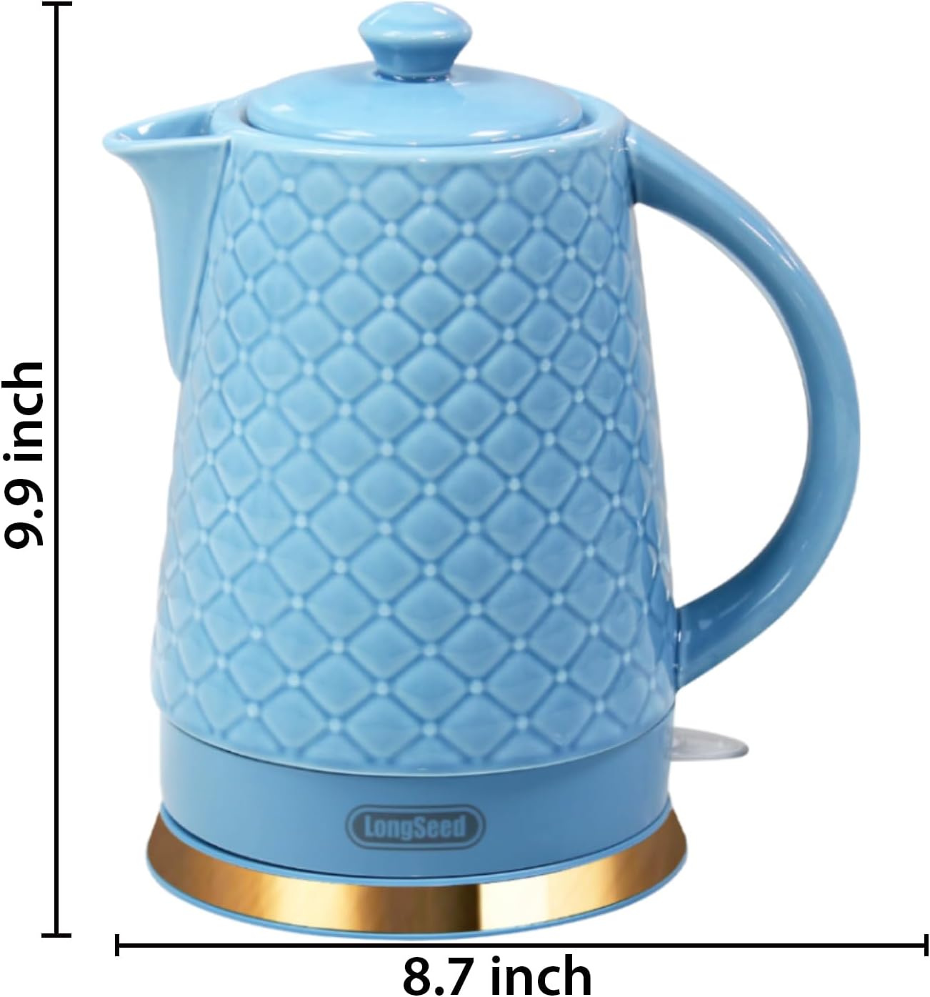 Hervidor cerámica 1.5L 1200W con base giratoria desmontable