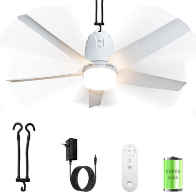Ventilador techo exterior 31.5pulg 40000mAh control remoto