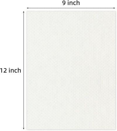 50 Tableros Respaldo 9x12pulg 4 Capas Sin Ácidos Blanco