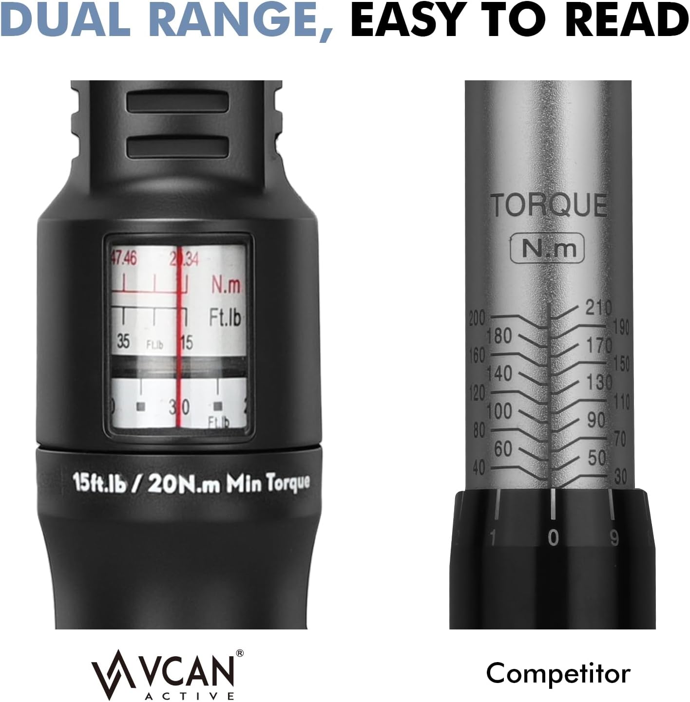 LLave de torque 1/2" 20-220 Nm 72 dientes adaptador y extensión