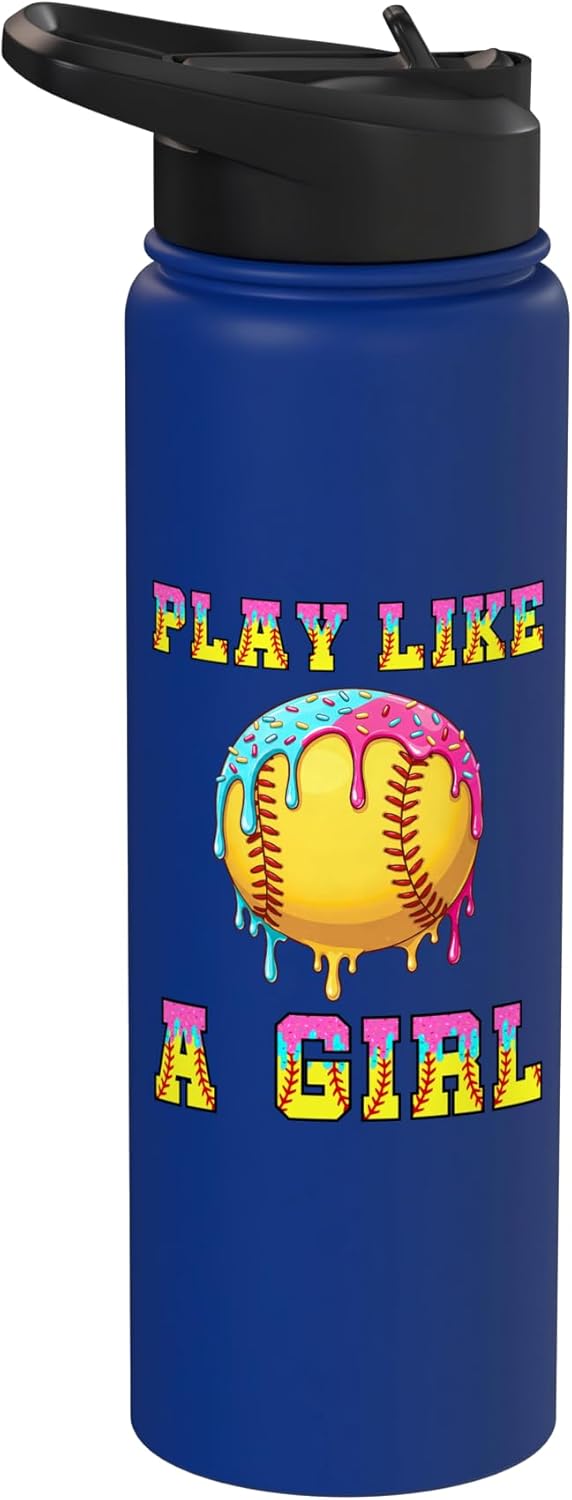 Botella agua acero inox aislada para chicas