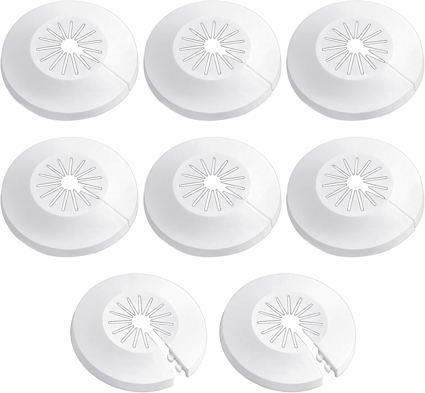 40 Placas Cubierta Tubo Blanco 1.13-2.36pulg
