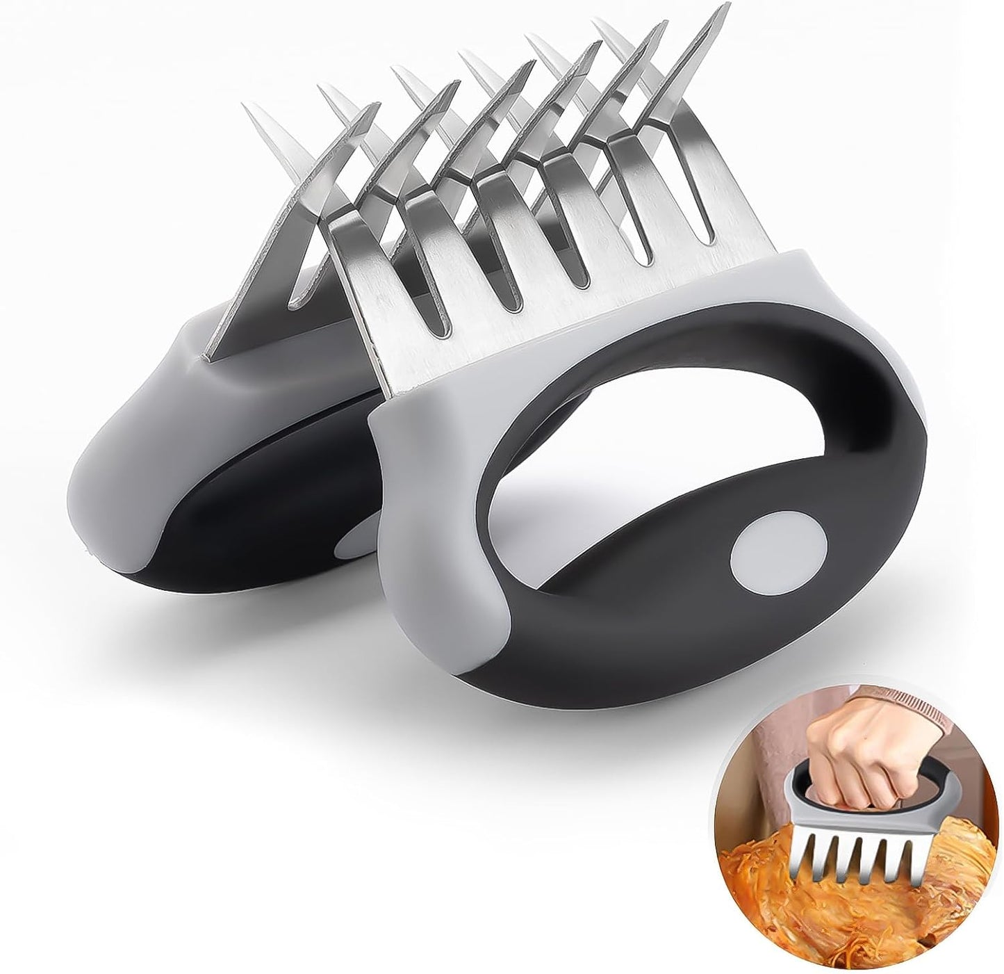 Garras carne trituradora juego 2 herramientas metal