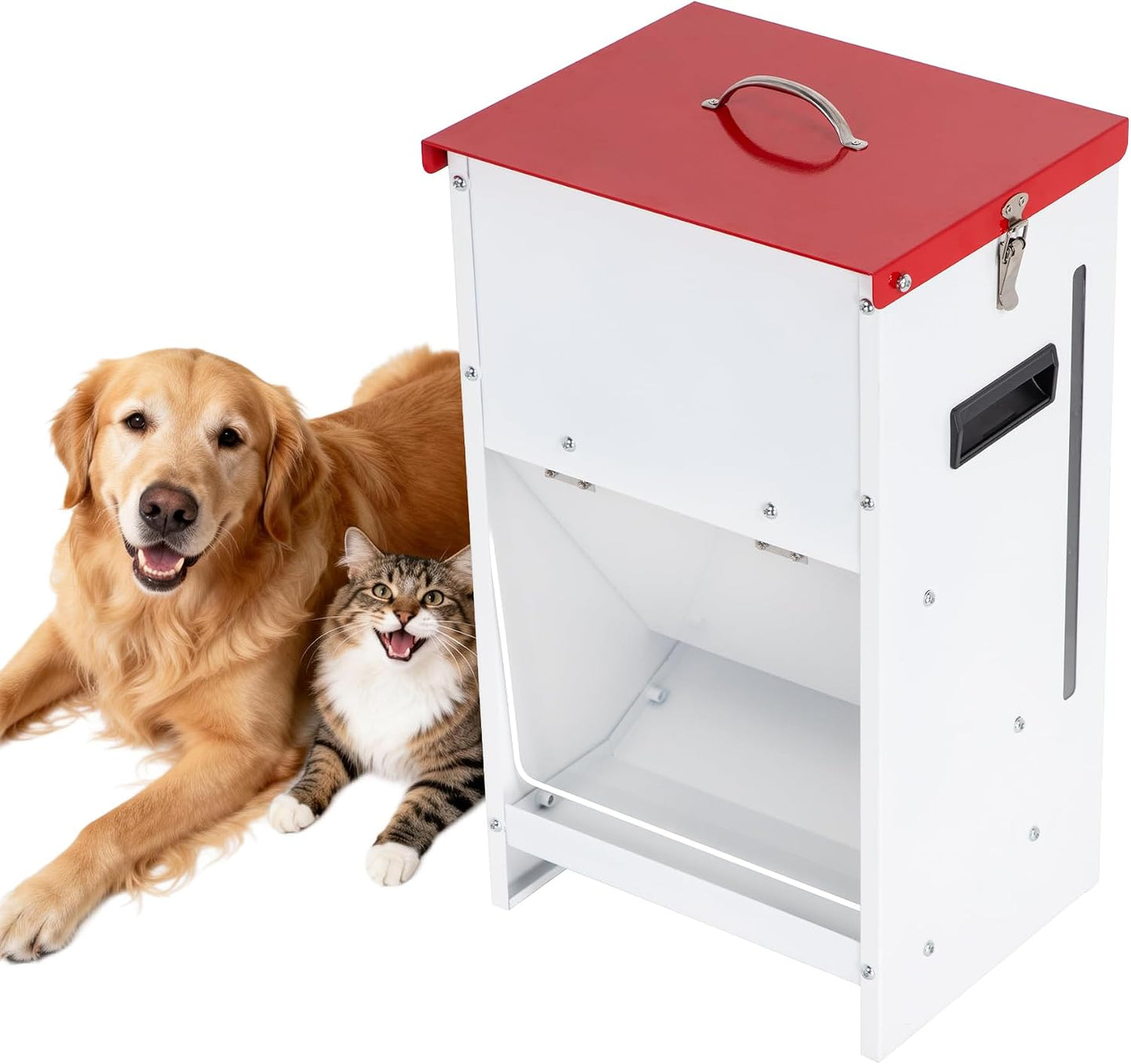 Comedero perros metal dispensador gravedad 16.1pulg