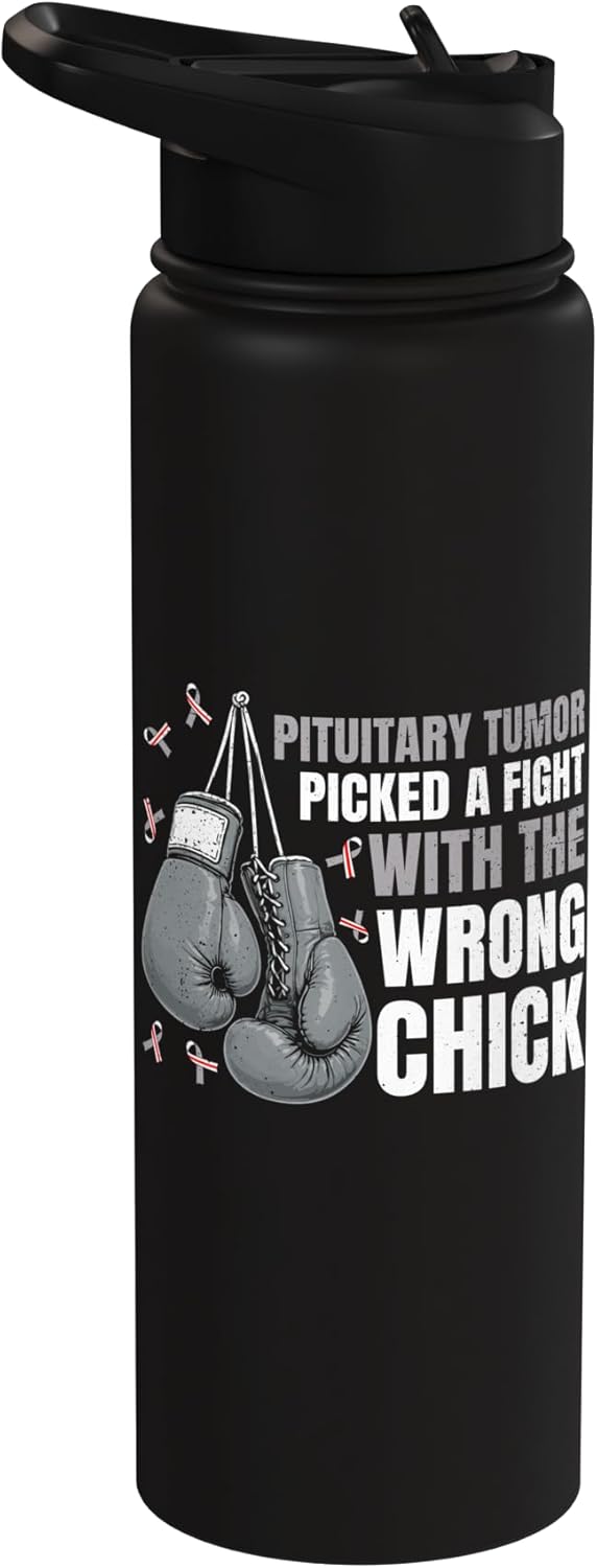 Botella de agua aislada acero inoxidable Pituitary Tumor Warrior