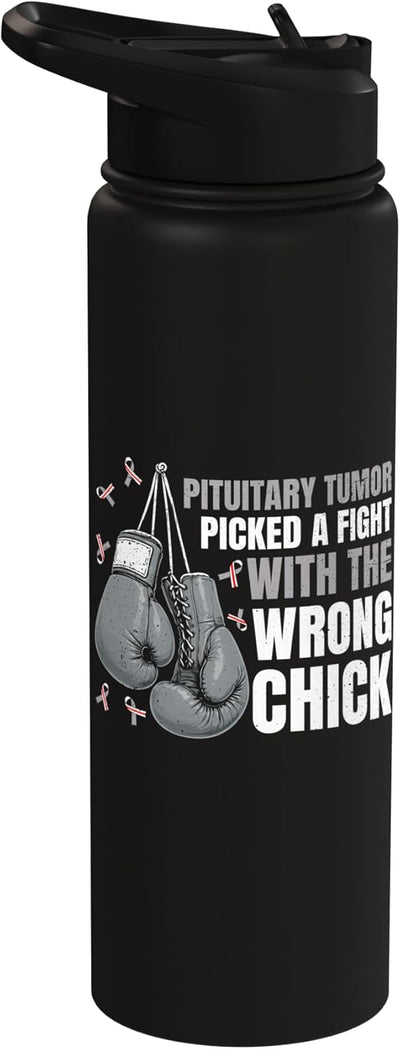 Botella de agua aislada acero inoxidable Pituitary Tumor Warrior