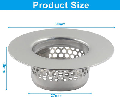 Set 3 coladores baño acero inox drenaje 1.25-1.3pulg